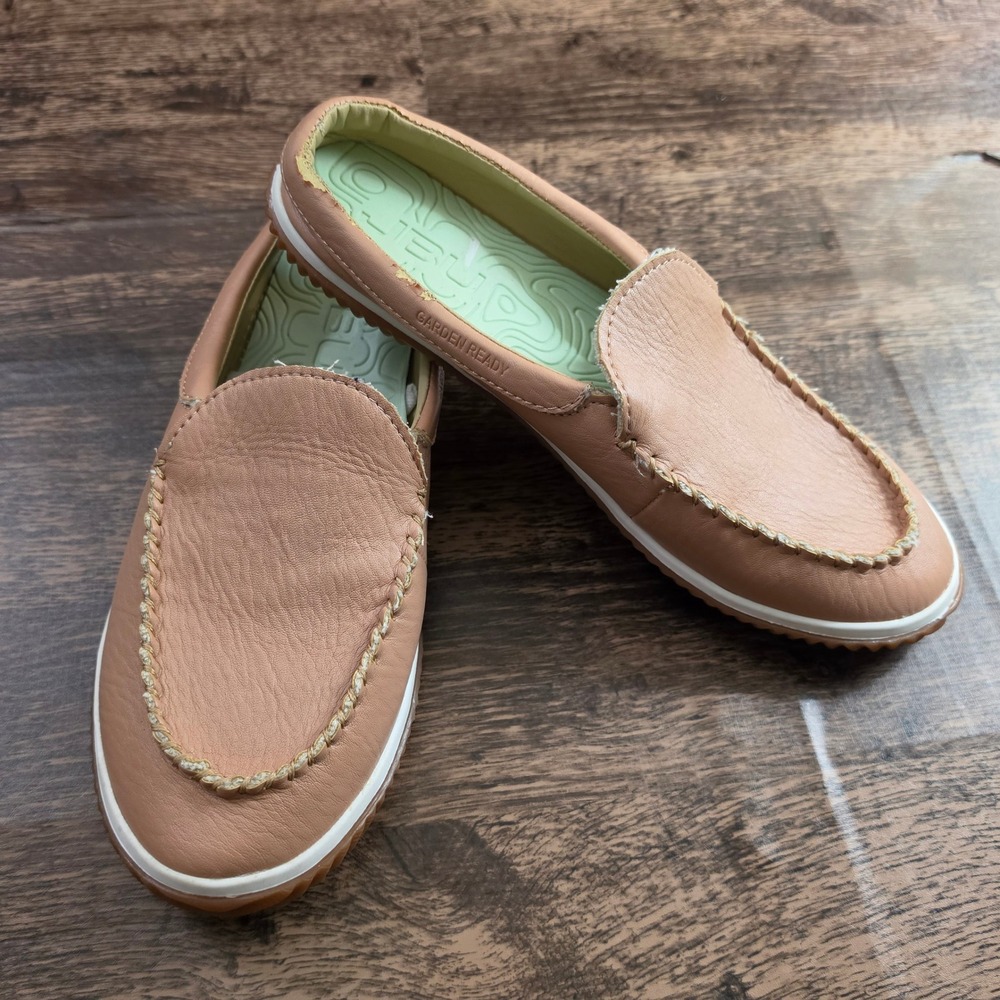 JBU Torino Mule Women 8.5M Pink Garden Ready Vegan Leather Slip On Clog B2TRM69